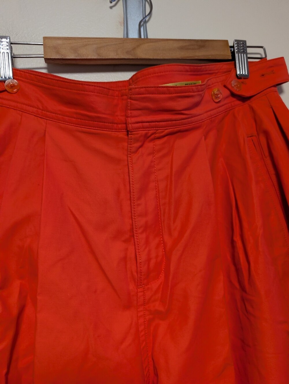 Maeve by Anthropologie Red Orange Wide Leg Utility Pants Size 8 Barrel Crop - Picture 8 of 10